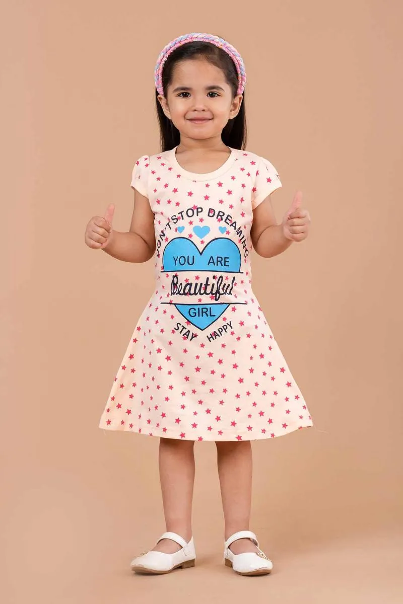 Girl's Pure Cotton Printed Dress (3 - 9 Yrs)