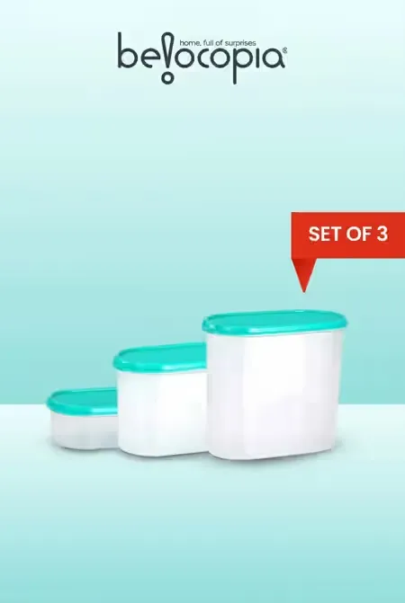Belocopia Plastic Storany Container Set -  600ml,  1300ml & 2000ml