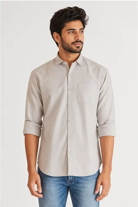 Cotton Slim Fit Shirt for Men