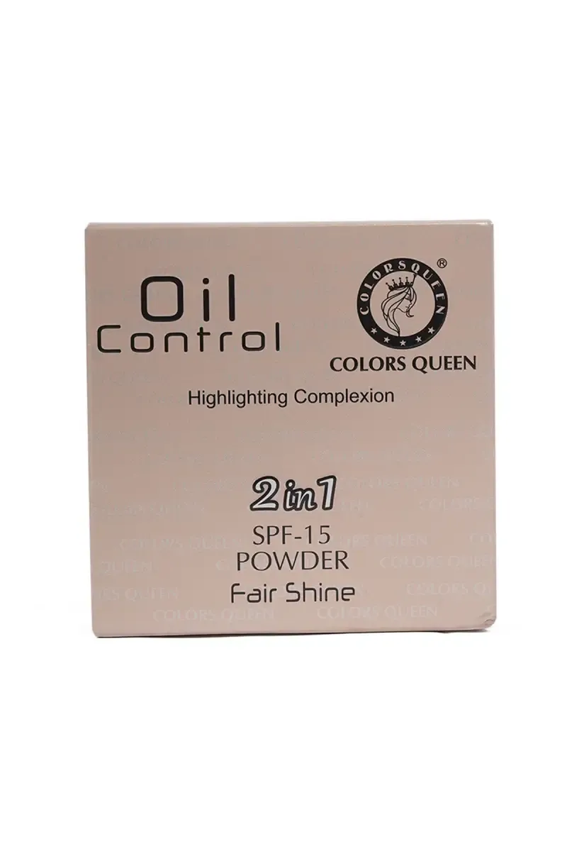 Colours Queen 2 In 1 Oil Control Compact Powder with SPF-15 - 20g (Golden Beige) 003123GOLBEI