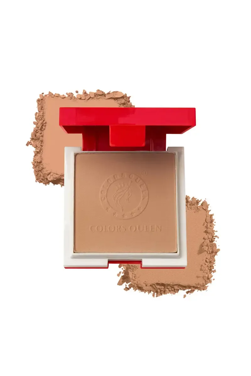 Colours Queen Photo Genic 2 in 1 Oil Control Compact Powder - Espresso