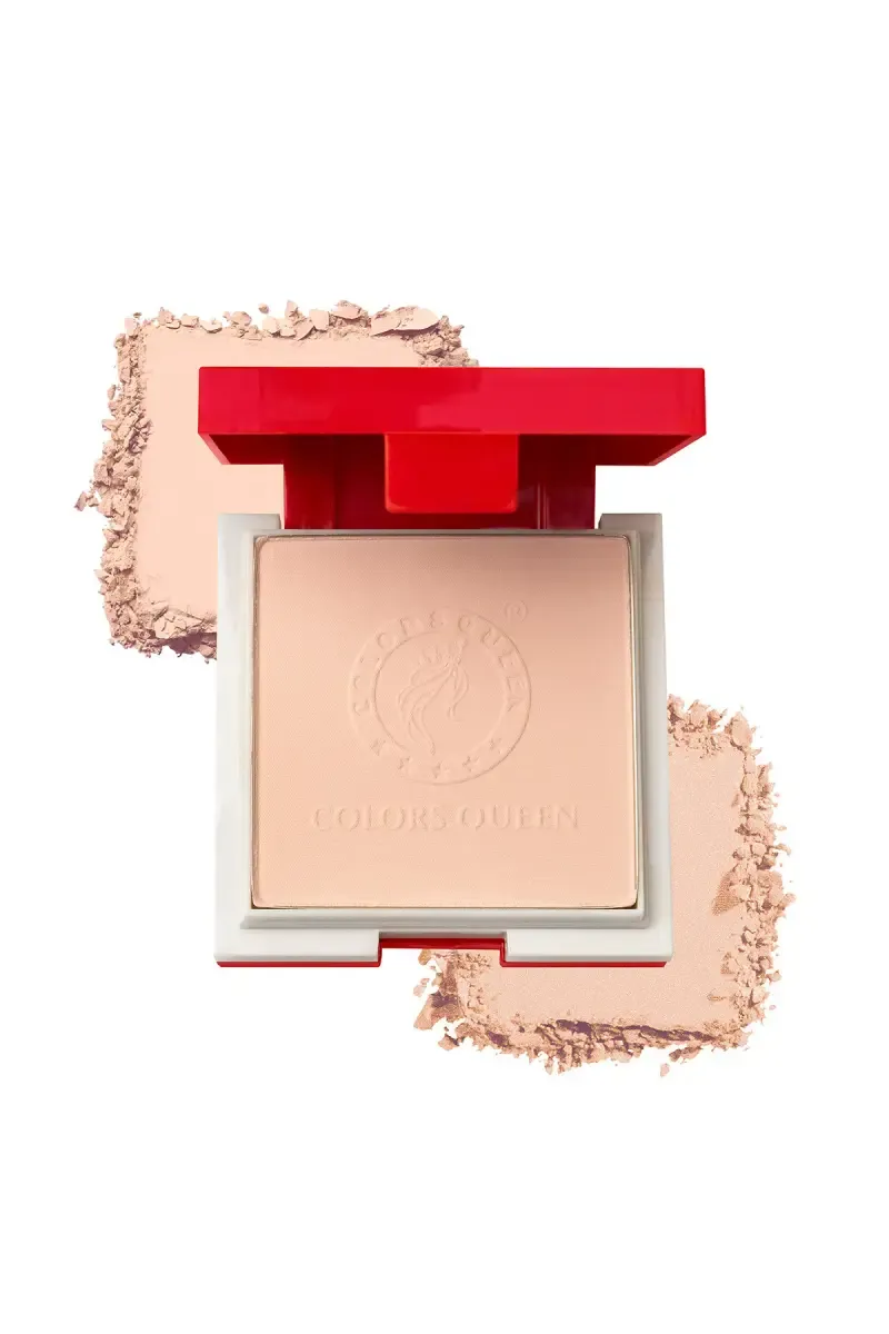 Colours Queen Photo Genic 2 in 1 Oil Control Compact Powder - Warm Beige