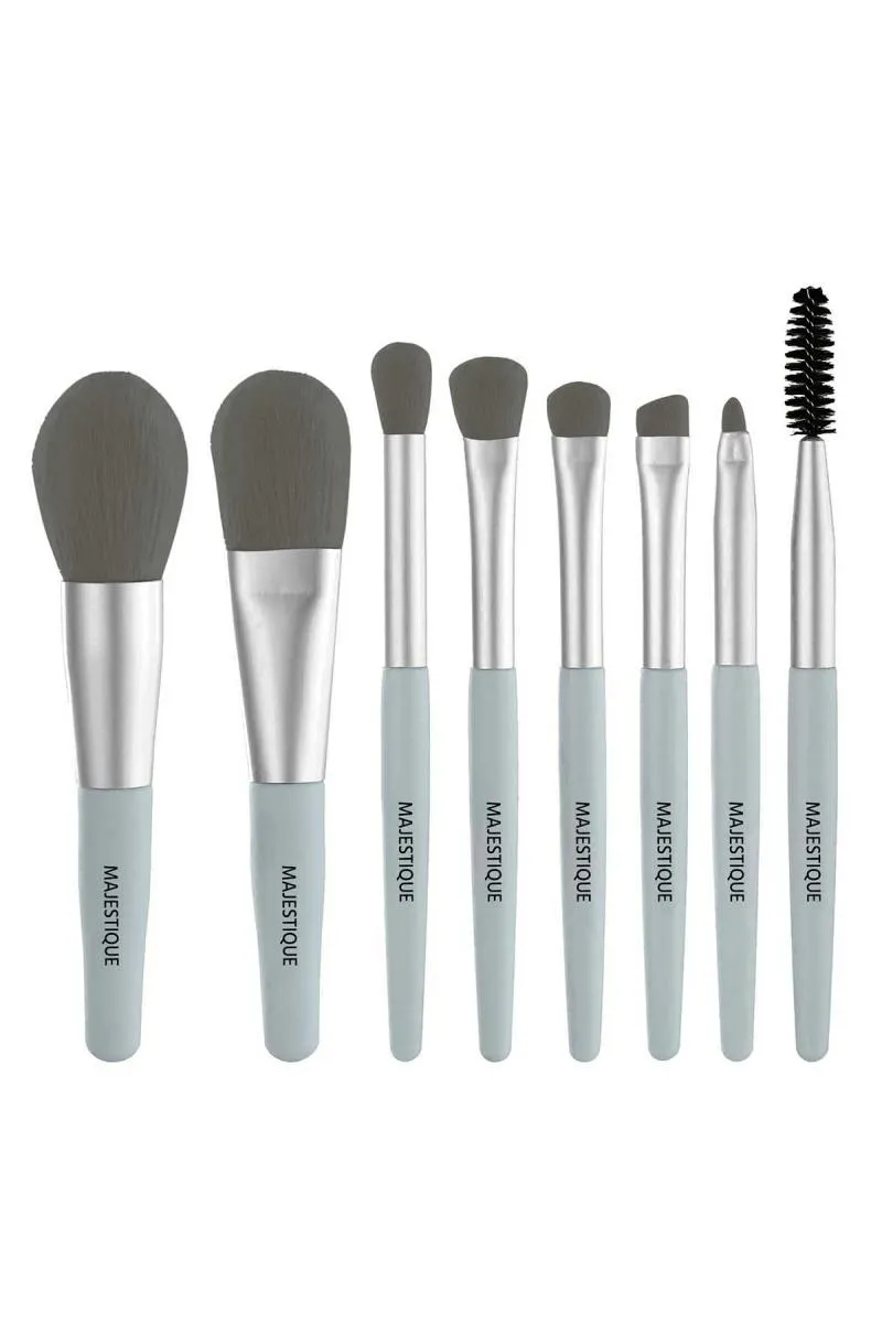 Mini Makeup Cosmetic Brush Set (Multicolor) - 8 Pcs