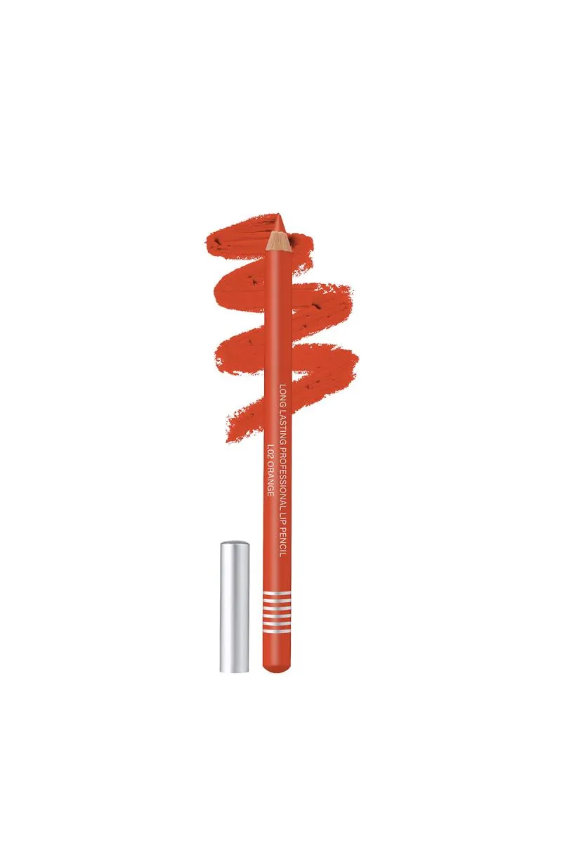 Colors Queen Non Transfer Lip Liner Pencil (Orange) - Pack of 1 