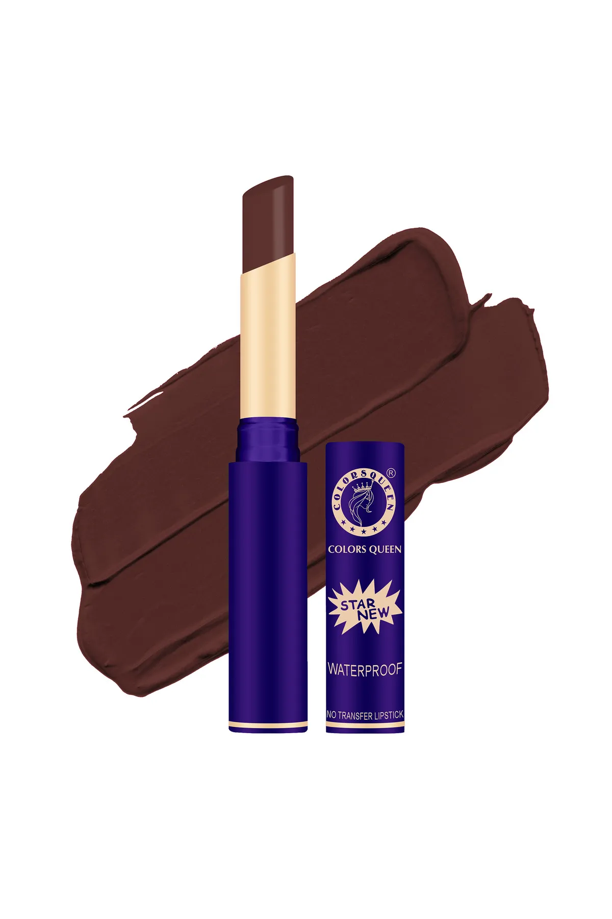 Colors Queen Queen Lips Matte Lipstick Long Lasting Lipstick - 2.4gm (Bronze)