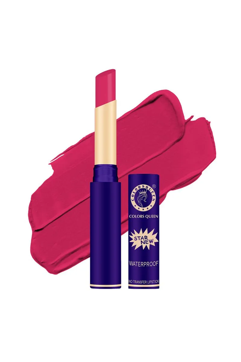 Colors Queen Queen Lips Matte Lipstick Long Lasting Lipstick - 2.4gm (Pink Berry)  003181PINBER2.4