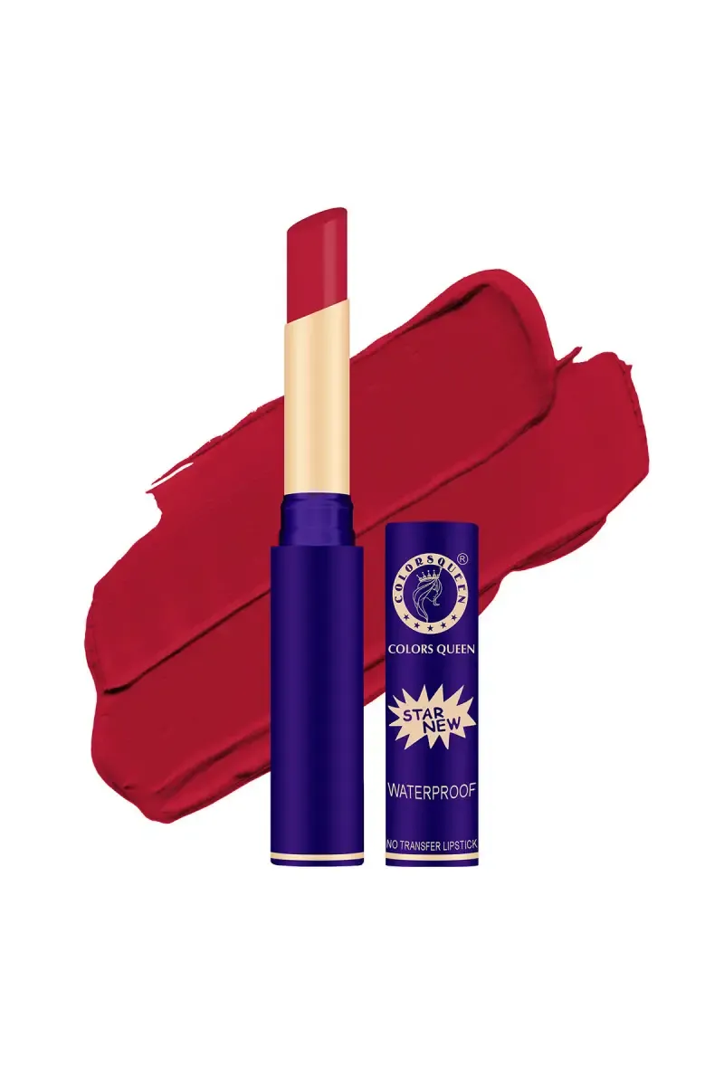 Colors Queen Queen Lips Matte Lipstick Long Lasting Lipstick - 2.4gm (Red)  003181RED2.4