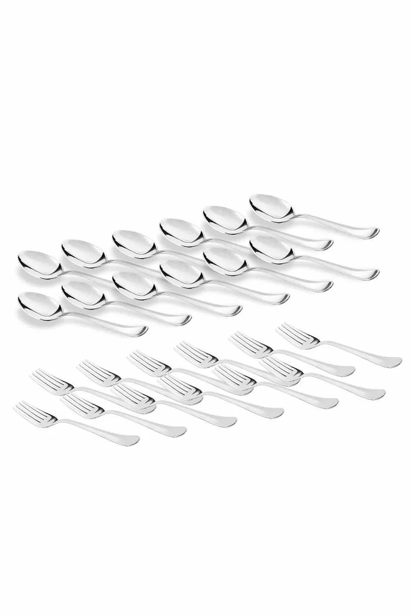 Sumeet Stainless Steel Baby Fork & Spoon Set - 24pcs