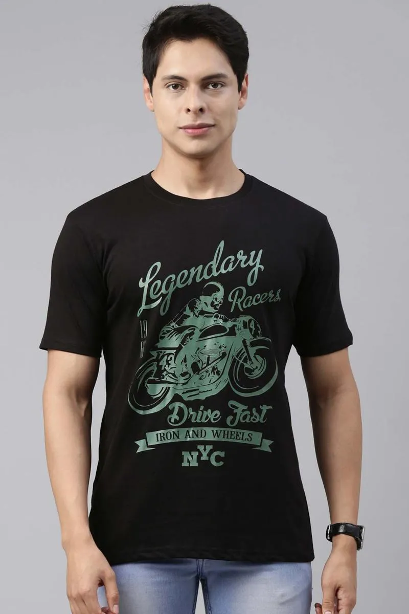 Cotton Graphic Printed T-shirt for Men