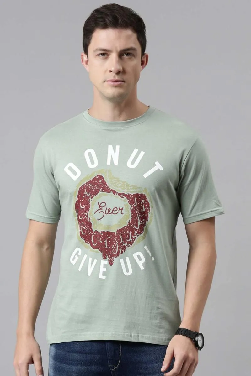 Men's Cotton Graphic Print T-shirt 003234XLSAG