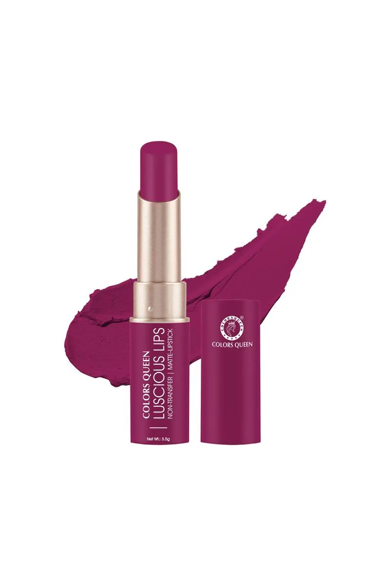 Colors Queen Luscious Lips Non-Transfer Lipstick  -3.8gm (Maple Magenta)  003268MAPMAG3.8