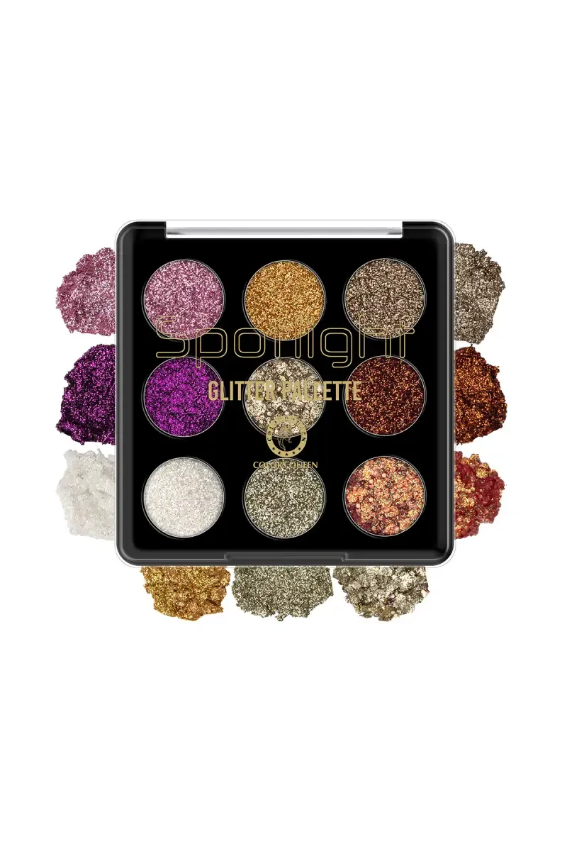 Colors Queen Spotlight Glitter Eye shadow Palette - 15g (Shade 01)  003280SHA01