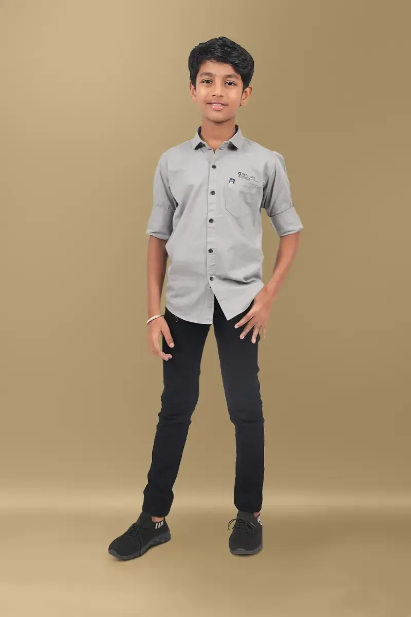 Cotton Slim Fit Shirt For Boys
