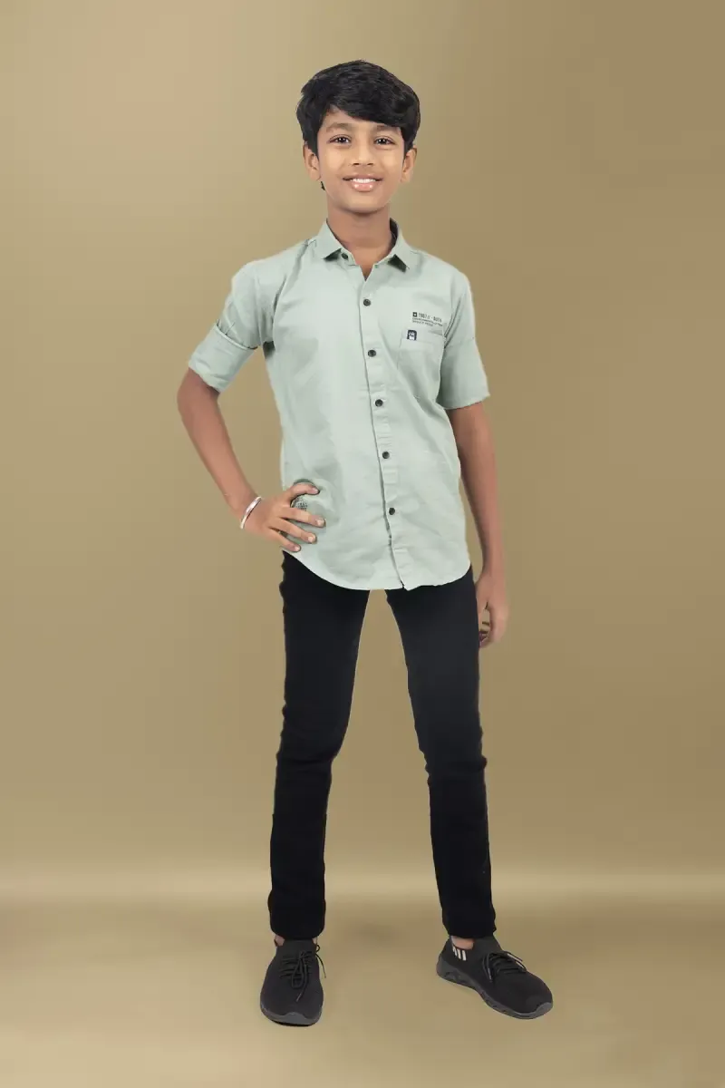 Cotton Slim Fit Shirt For Boys