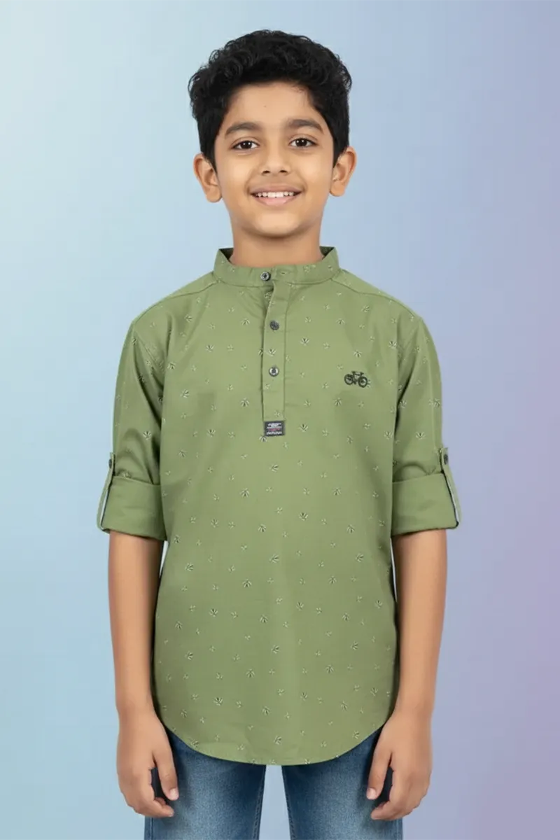Printed Cotton Kurta for Boy
