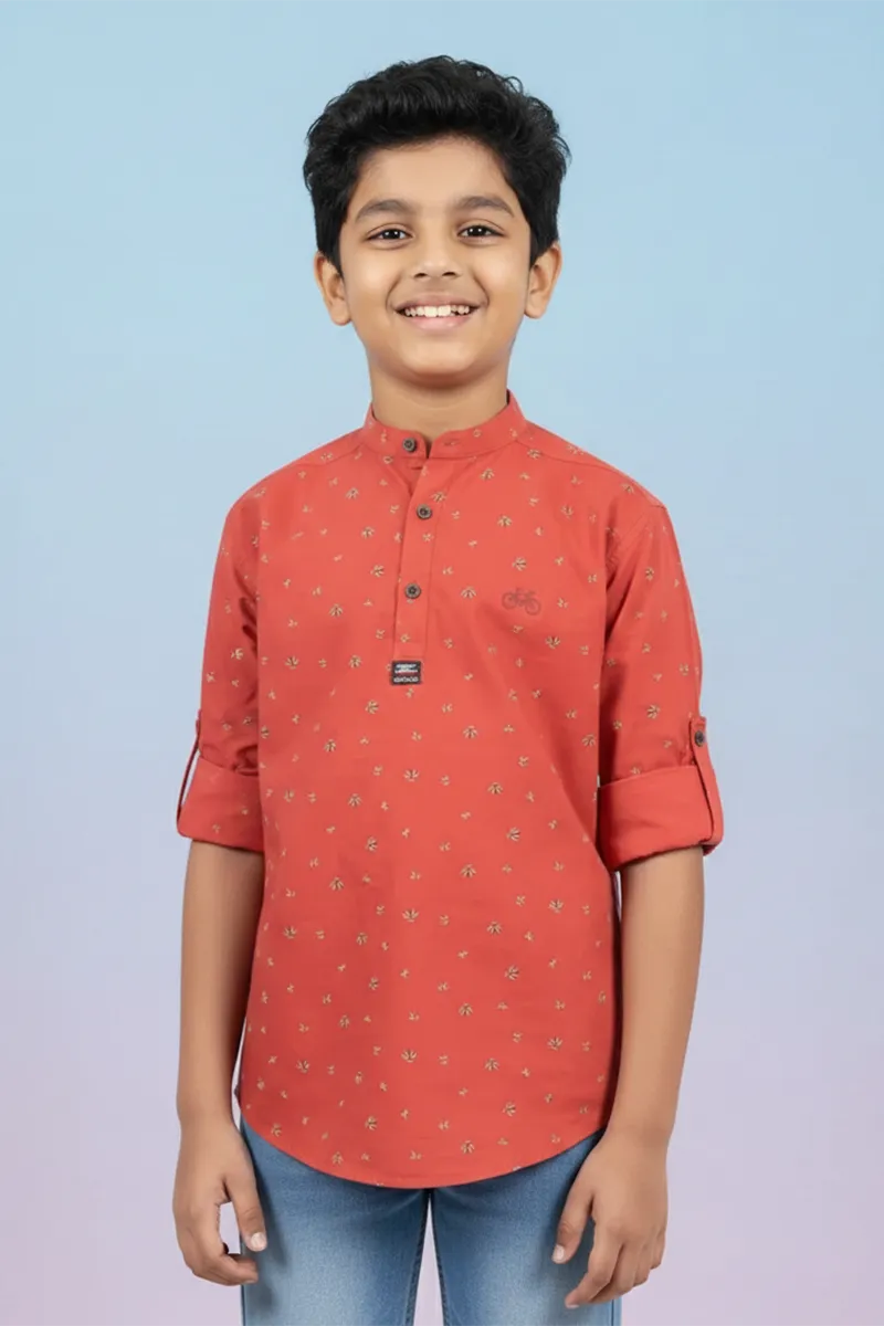 Printed Cotton Kurta for Boy