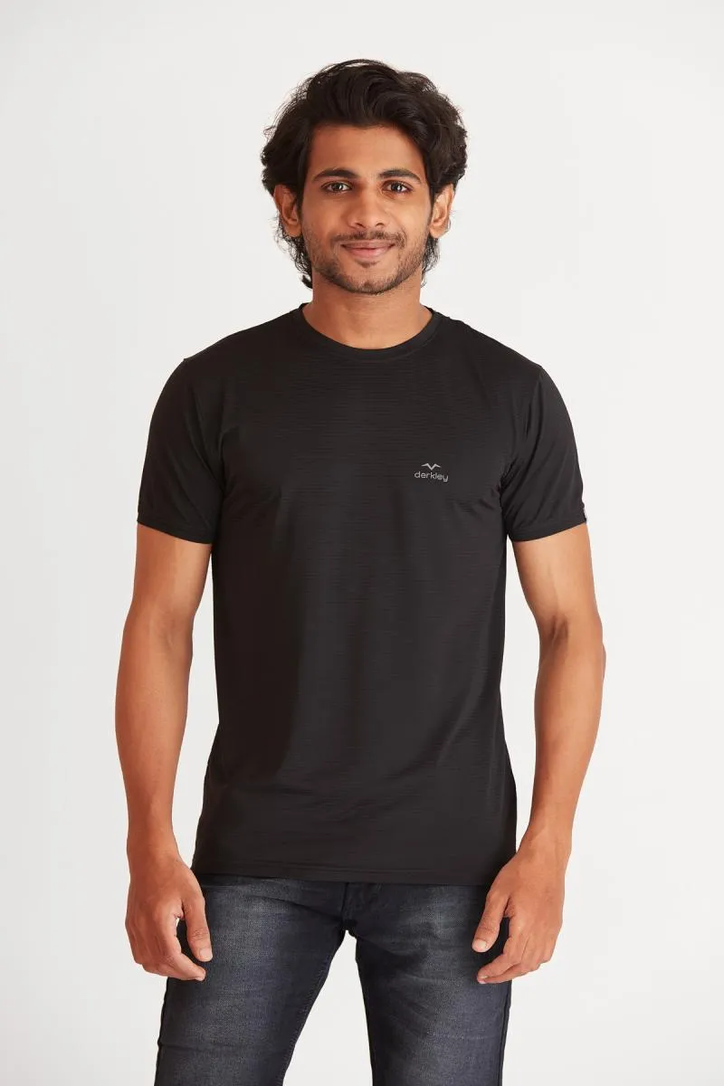 Men's Polyester Sports T-shirt 003372XLBLA