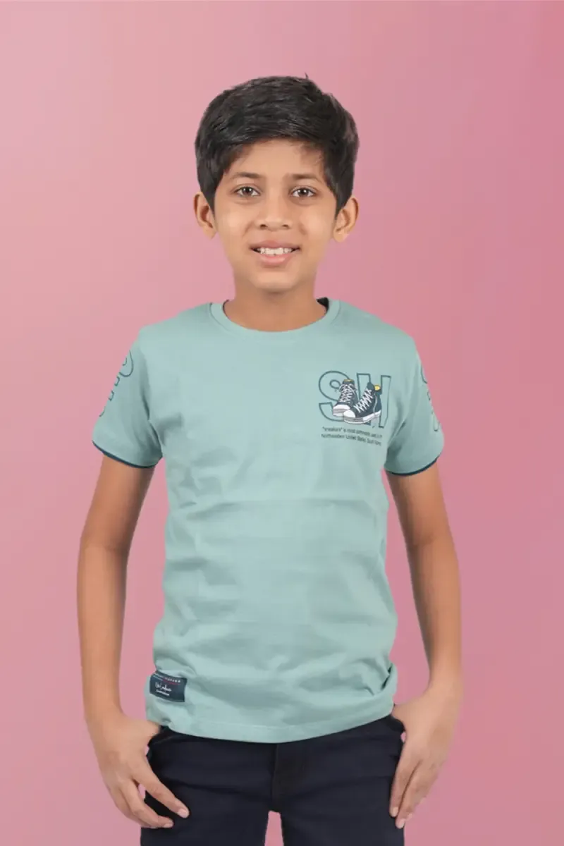 Boy's Cotton Printed T-shirt