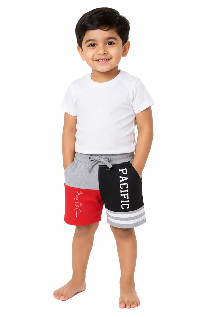 Boy's Cotton Printed Regular Fit Shorts