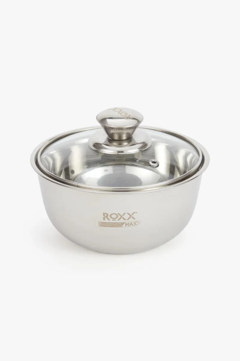 Roxx Steel Aristo Roti Casserole with Glass Lid - 1200ML