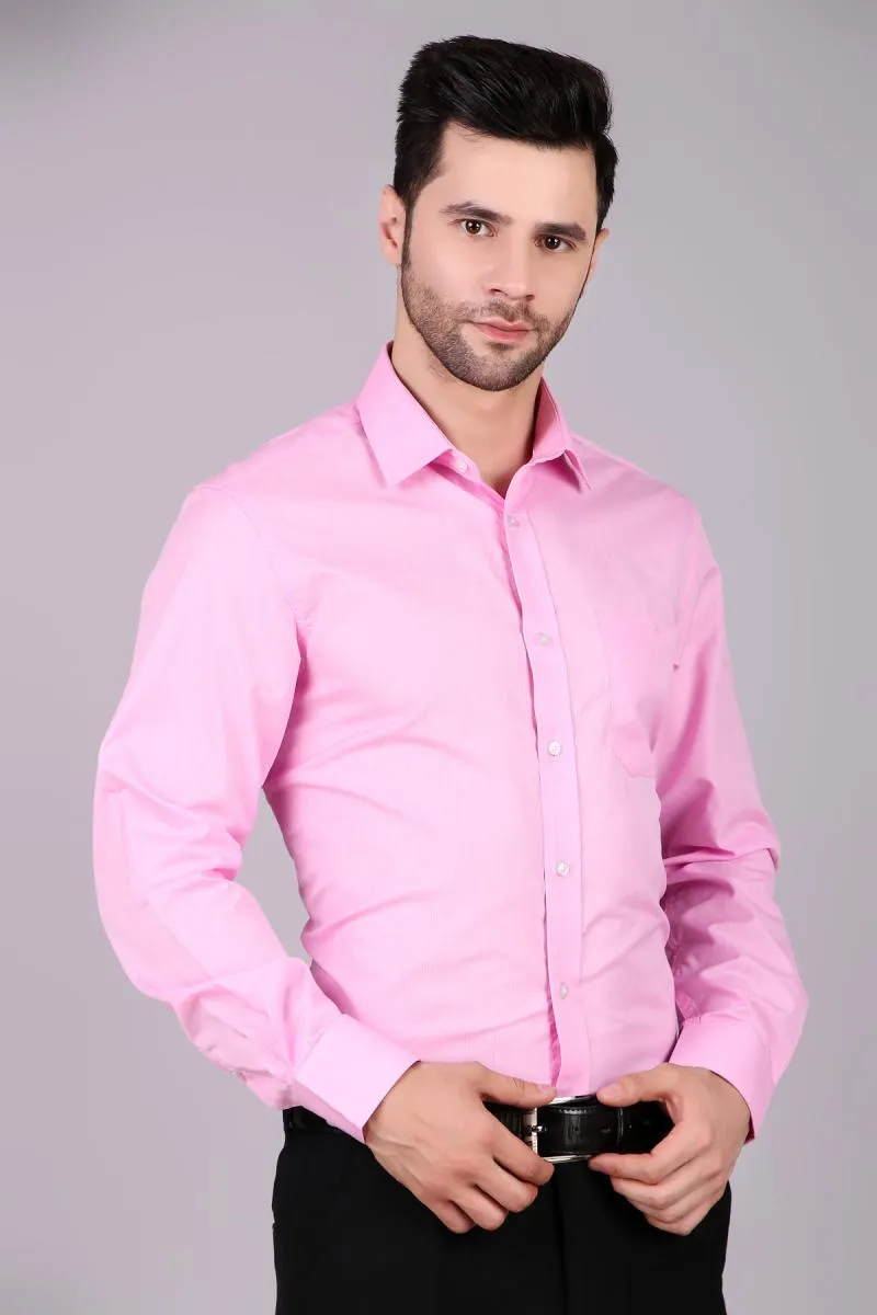 Men's Slim Fit Formal Shirt 003585LIGPINXXL