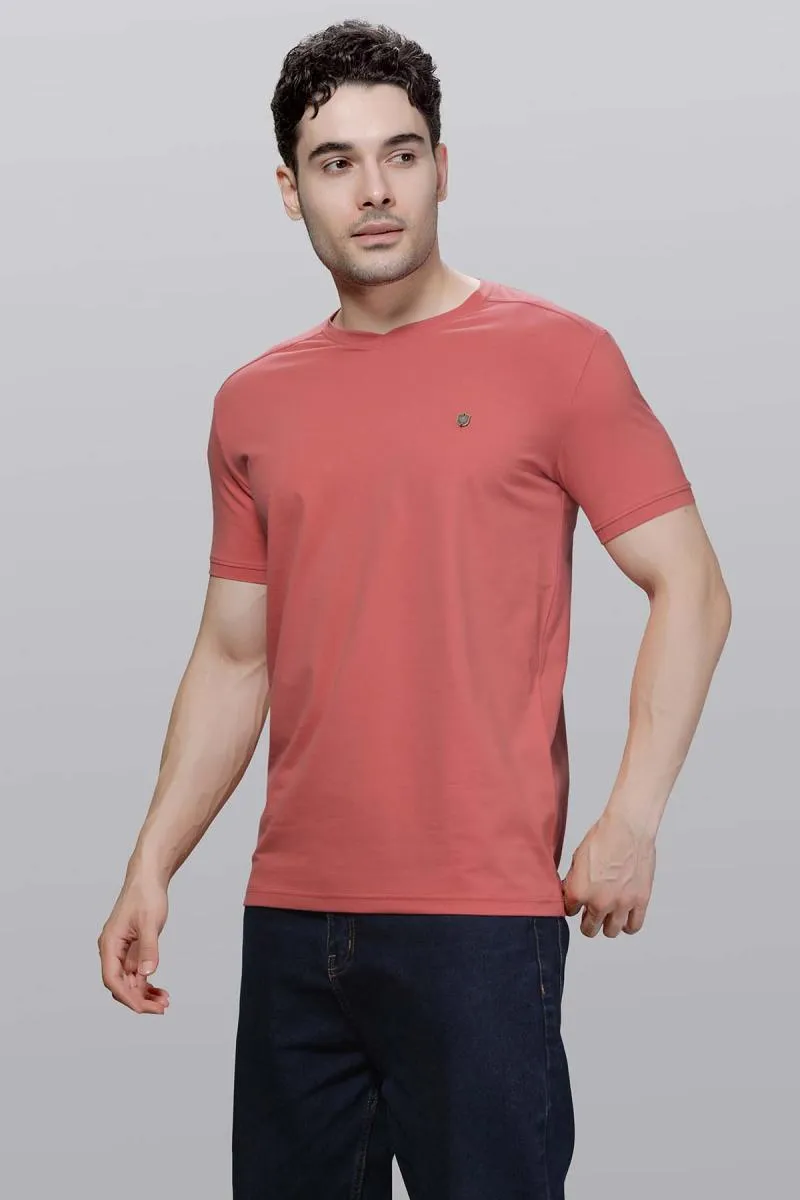 Cotton Blend V-Neck T-shirt for Men