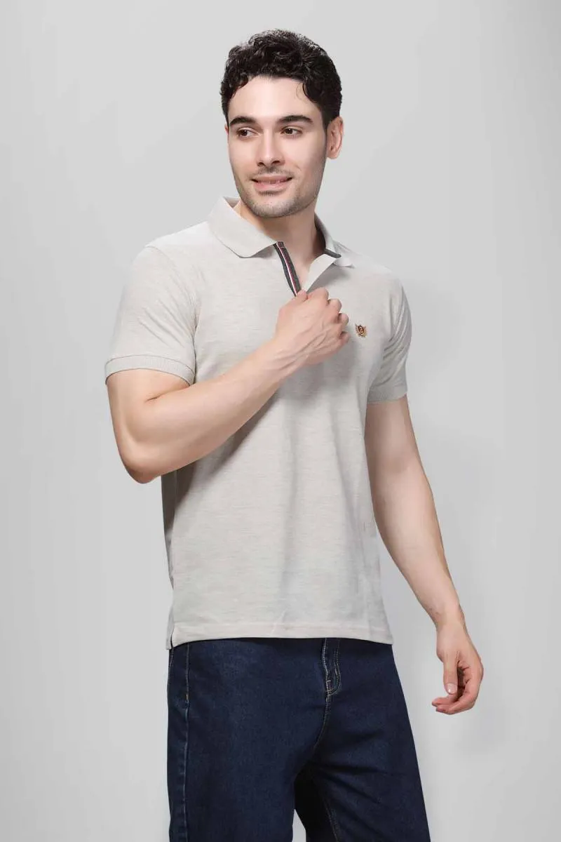 Cotton Polo T-shirt for Men 003608LECRMEL