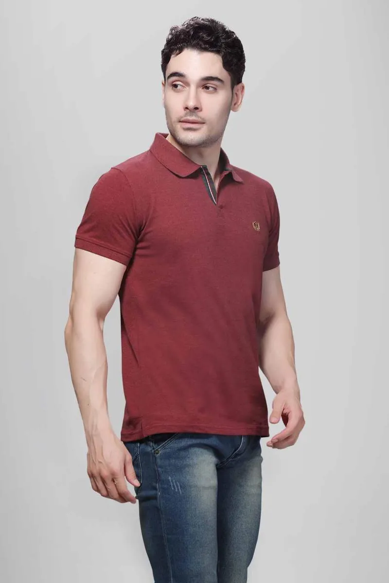 Cotton Polo T-shirt for Men 003608MBUR
