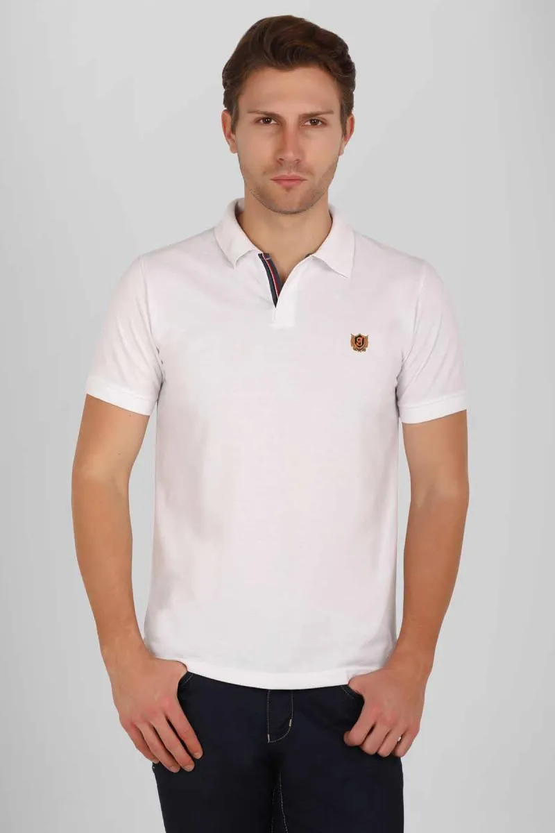 Cotton Polo T-shirt for Men 003608MWHI