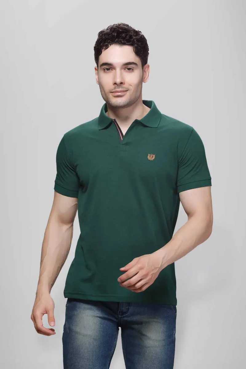 Cotton Polo T-shirt for Men 003608XXLDARGRE