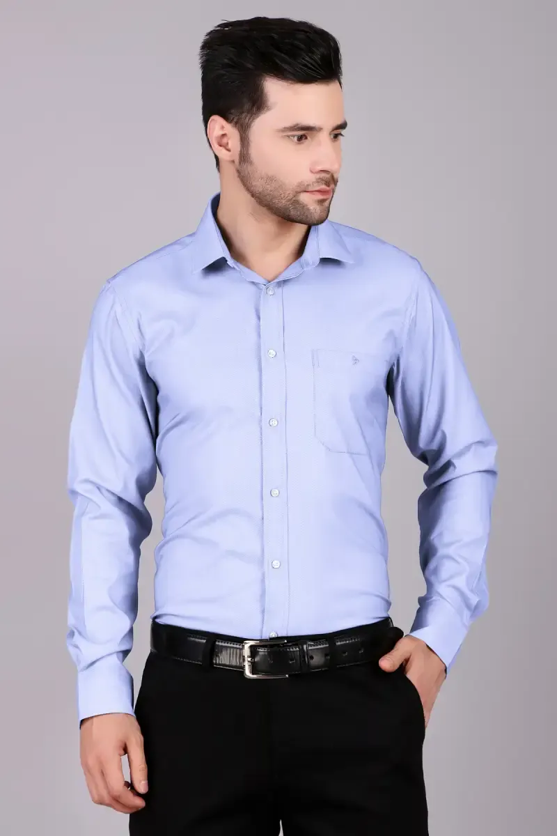Men's Slim Fit Formal Shirt 003611BLUL