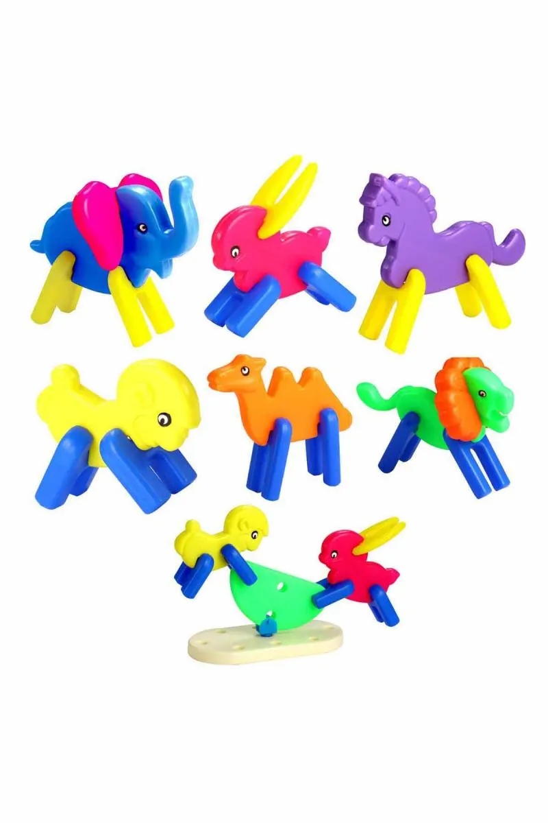 Animal Safari Blocks for Kids - Set of 6