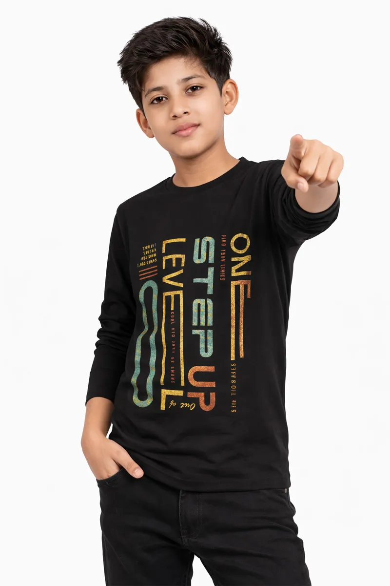 Boy's Cotton Printed T-shirt