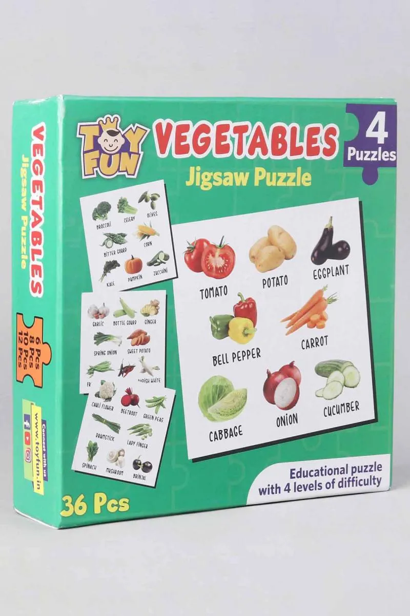 Jigsaw Puzzle Vegetables set of 4 Puzzles 003861MUL