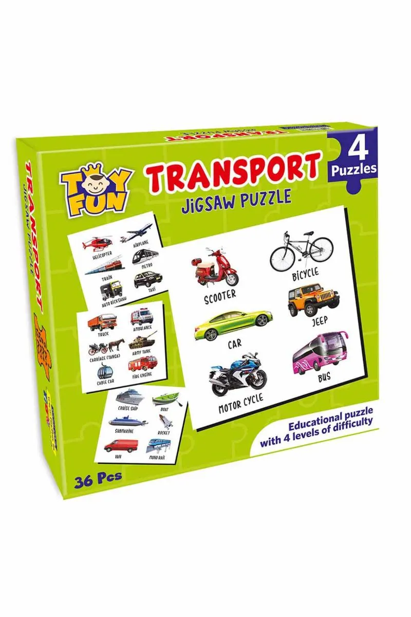 Transport Vehicles Jigsaw Puzzles For Kids 003862MUL