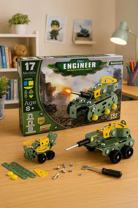 Little Engineer Battlefield Metal construction Toy Sets