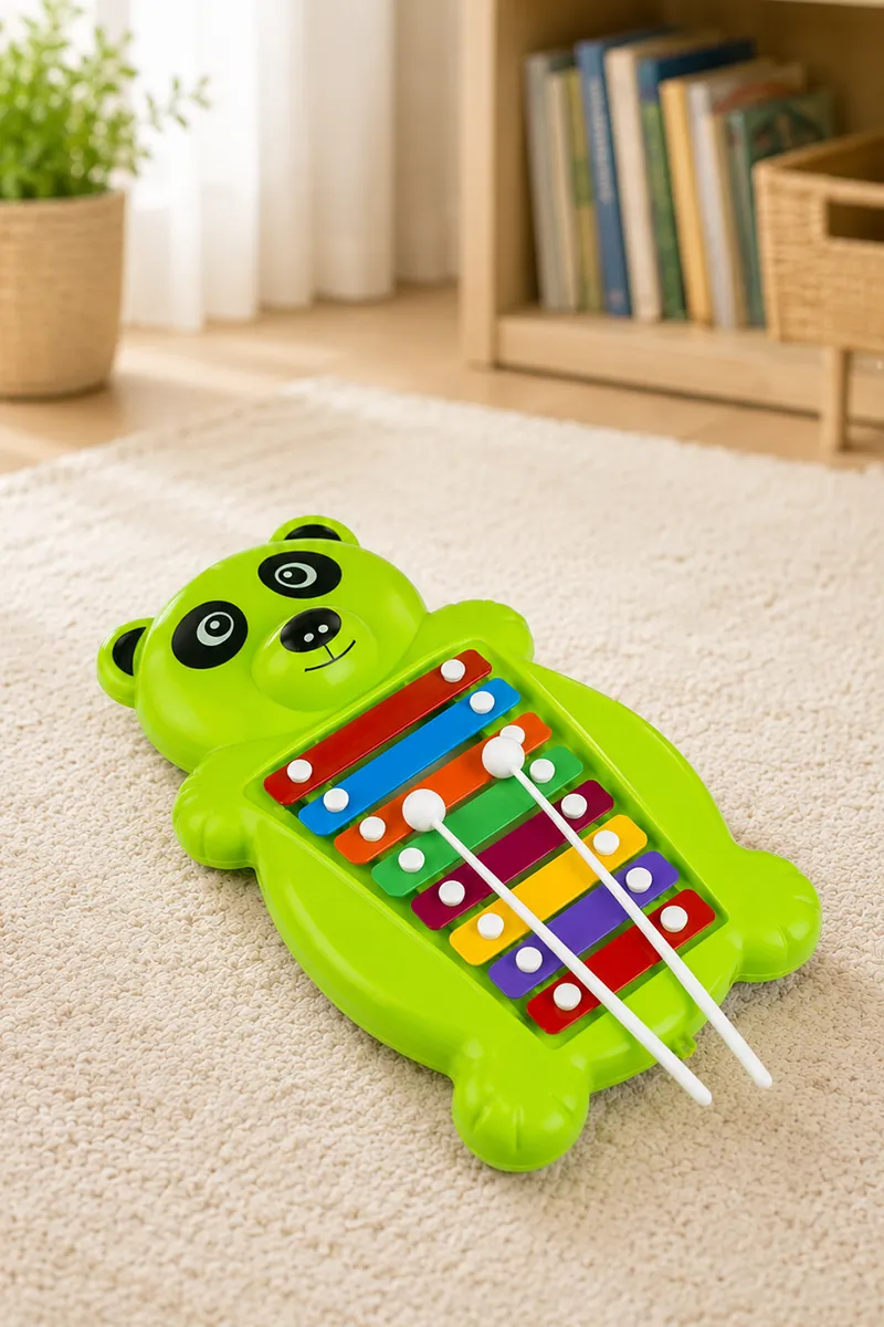 Panda Xylophone Musical & Pull Along Toy for Kids (Multicolor)
