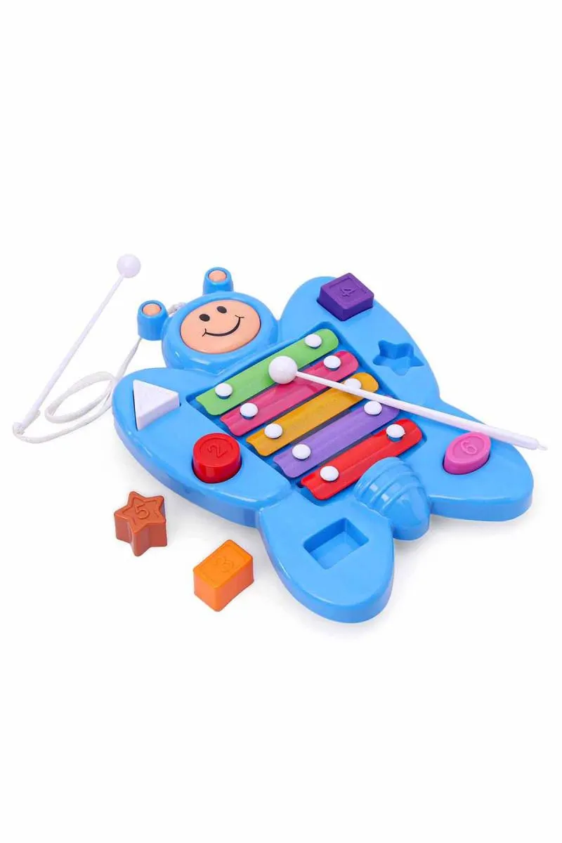 Butterfly Shape Xylophone Educational Musical Toy for Kids (Multicolor)