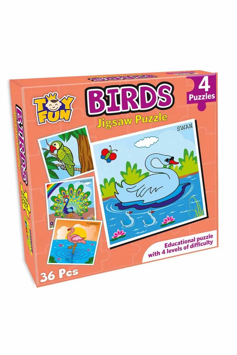 Birds Jigsaw Puzzle - Set of 4 Puzzles 003902MUL