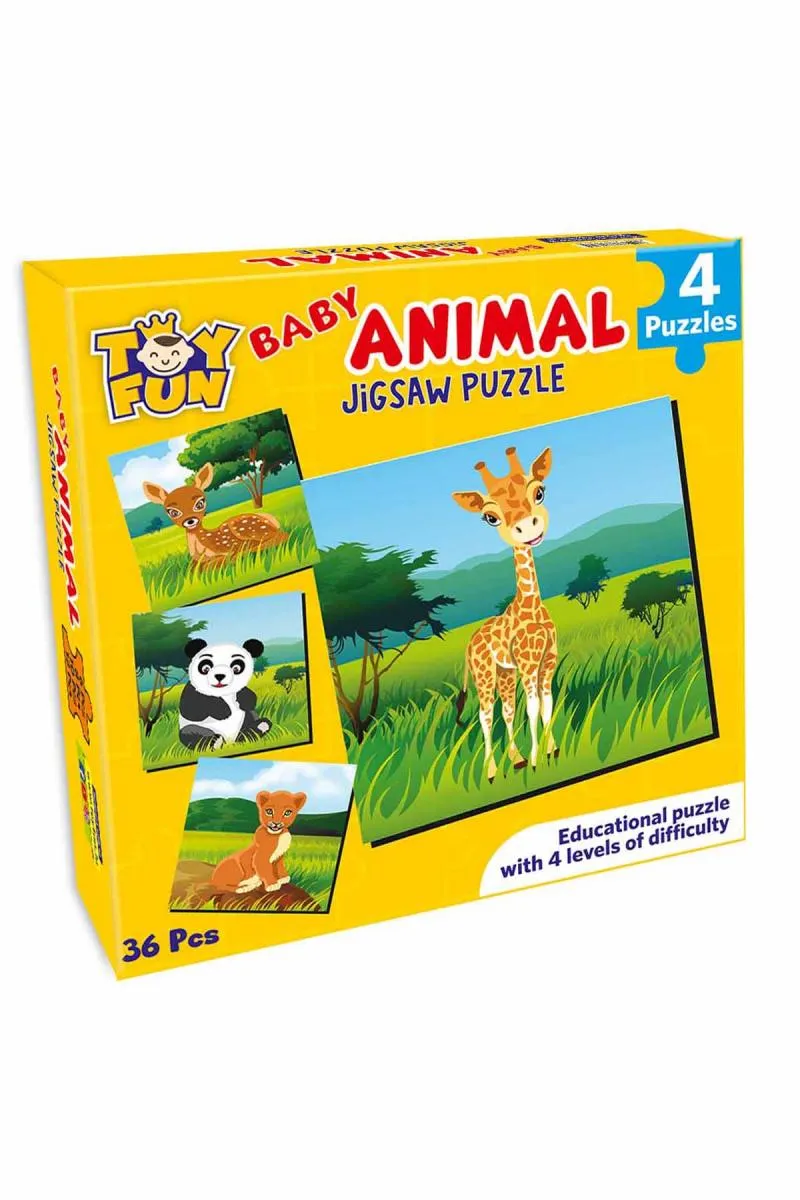 Baby Animals Jigsaw Puzzles - set of 4 003904MUL
