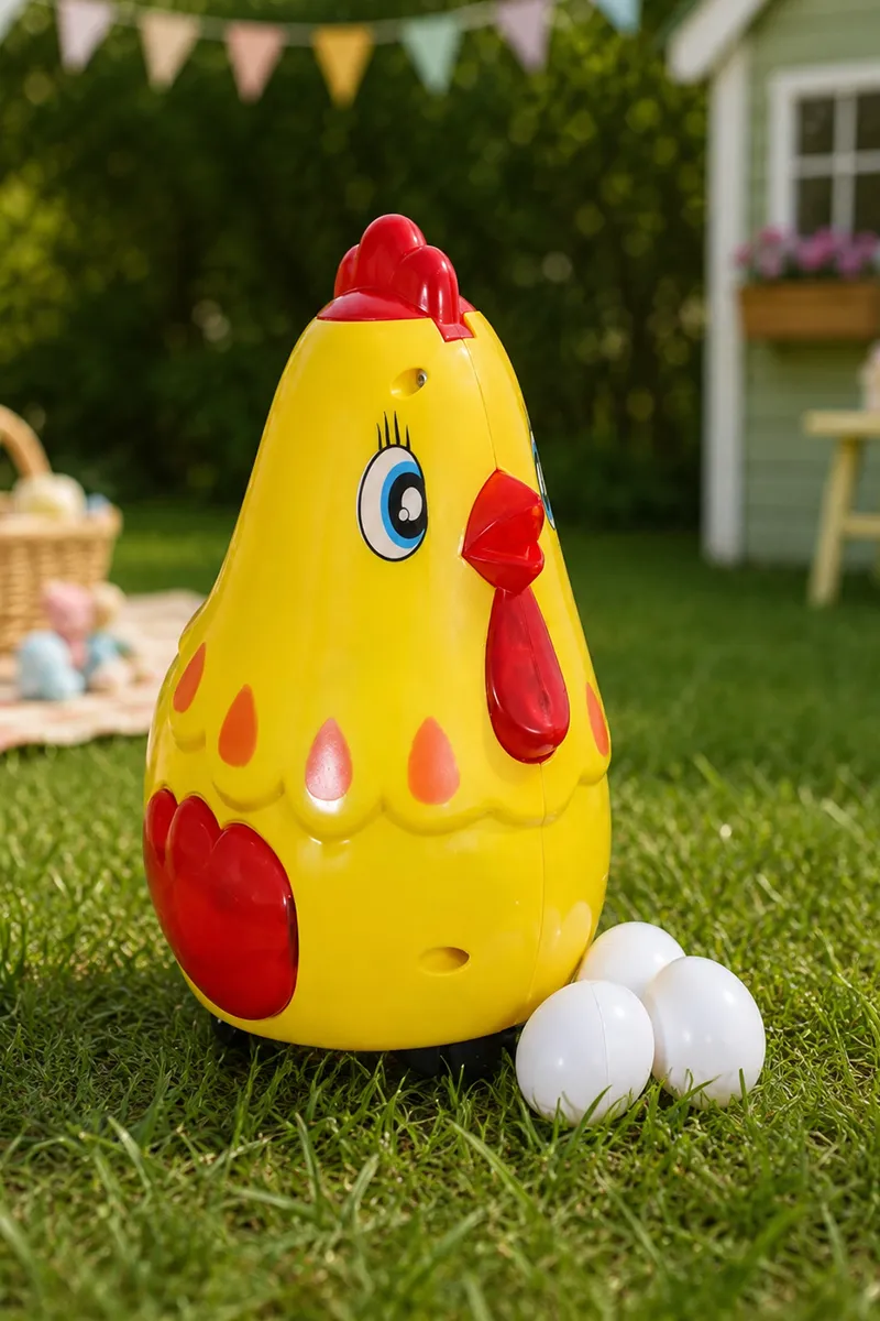 Bump N Go Hen Music & Light Toy with 3 Eggs