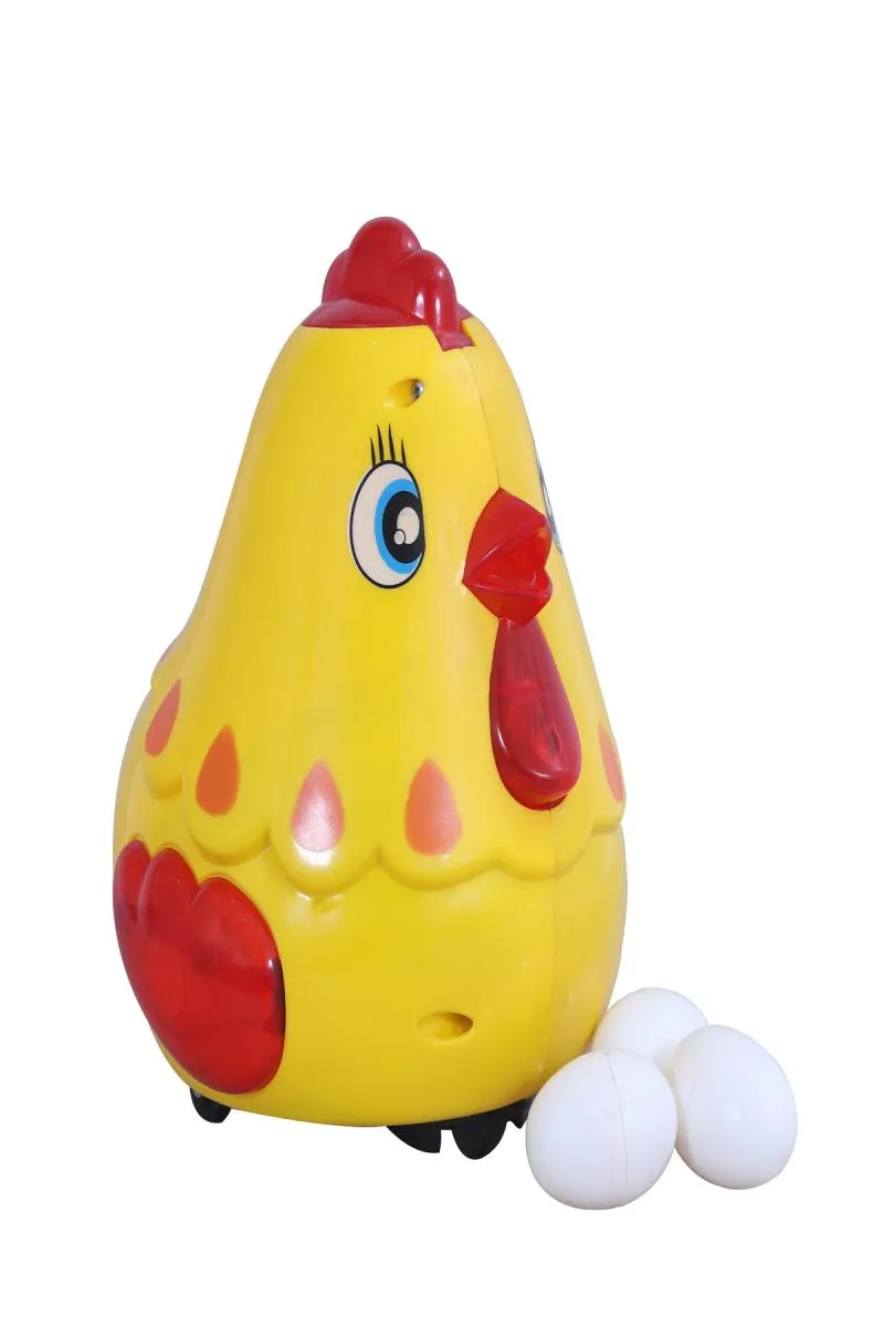 Bump N Go Hen Music & Light Toy with 3 Eggs