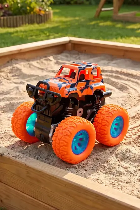 4WD Mini Monster Truck Toy With 360 Degree Friction Power- Design May Vary