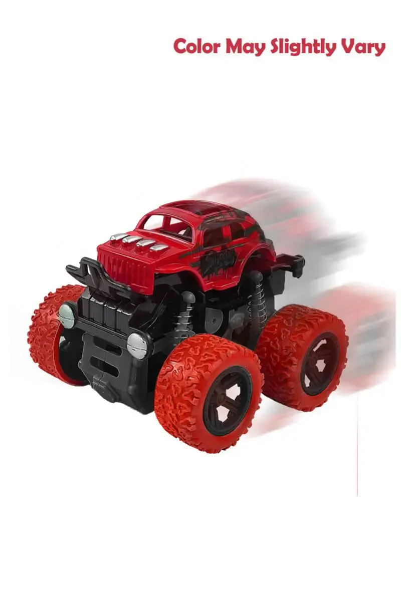 4WD Mini Monster Truck Toy With 360 Degree Friction Power- Design May Vary 004084RED