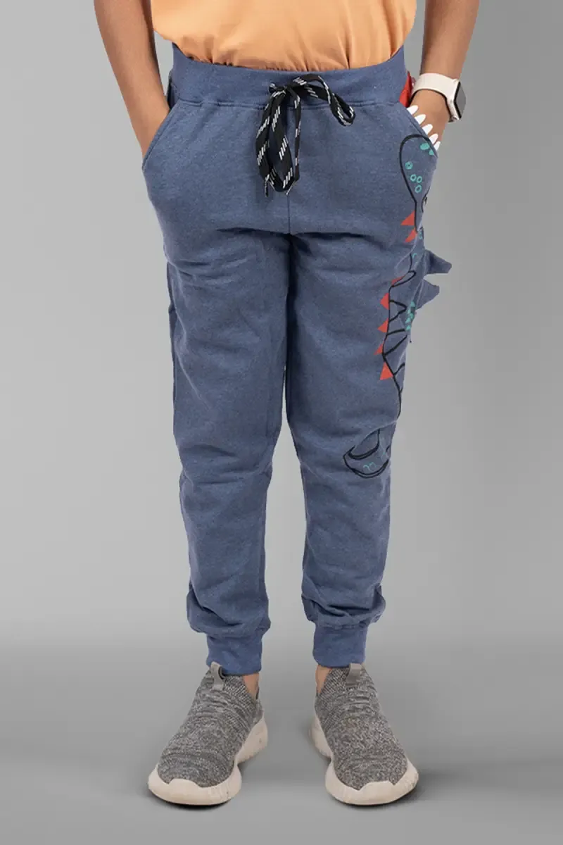 Boy's Cotton Printed Joggers