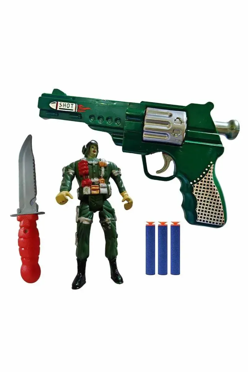 Soft Blaster Bullet Dart Shooting Toy (Multicolor)