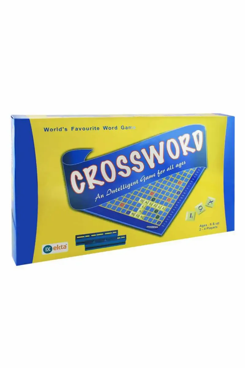 Crossword Puzzle Board Game for Kids and Family - 2 To 4 Player