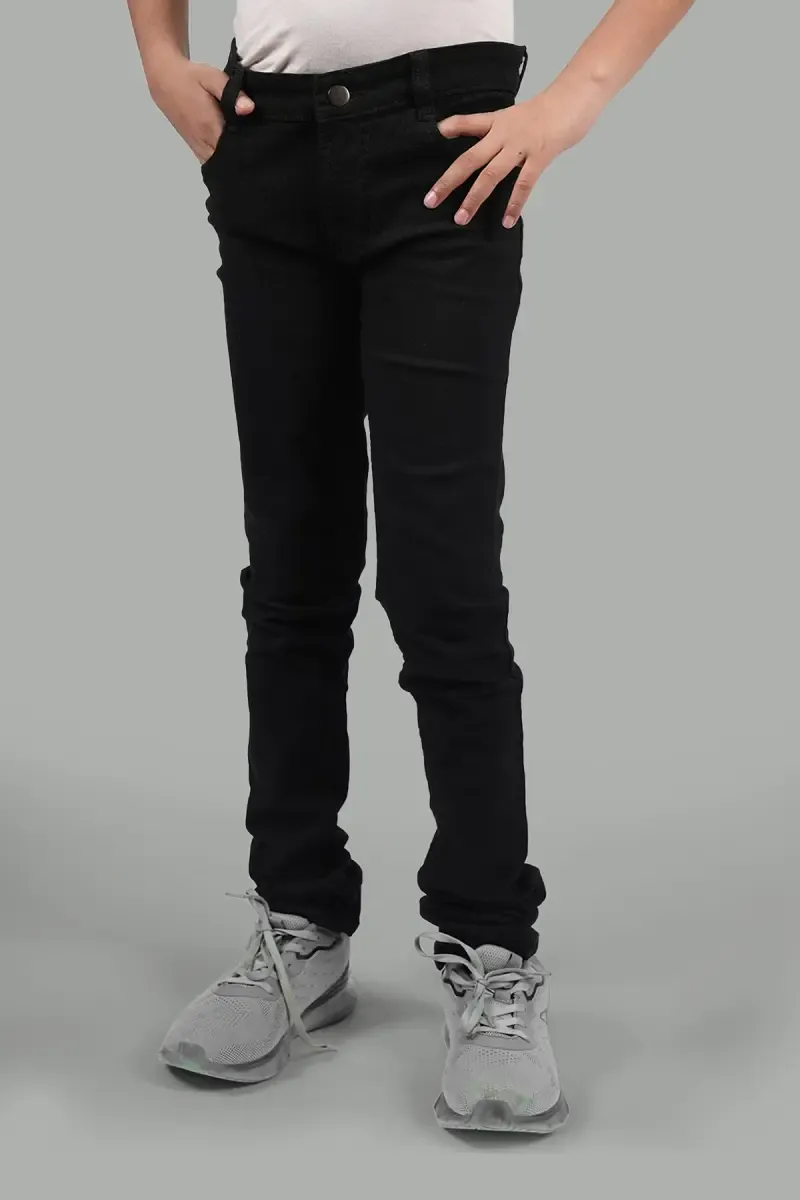 Slim Fit Casual Jeans for Boy 004504BLA1112YRS