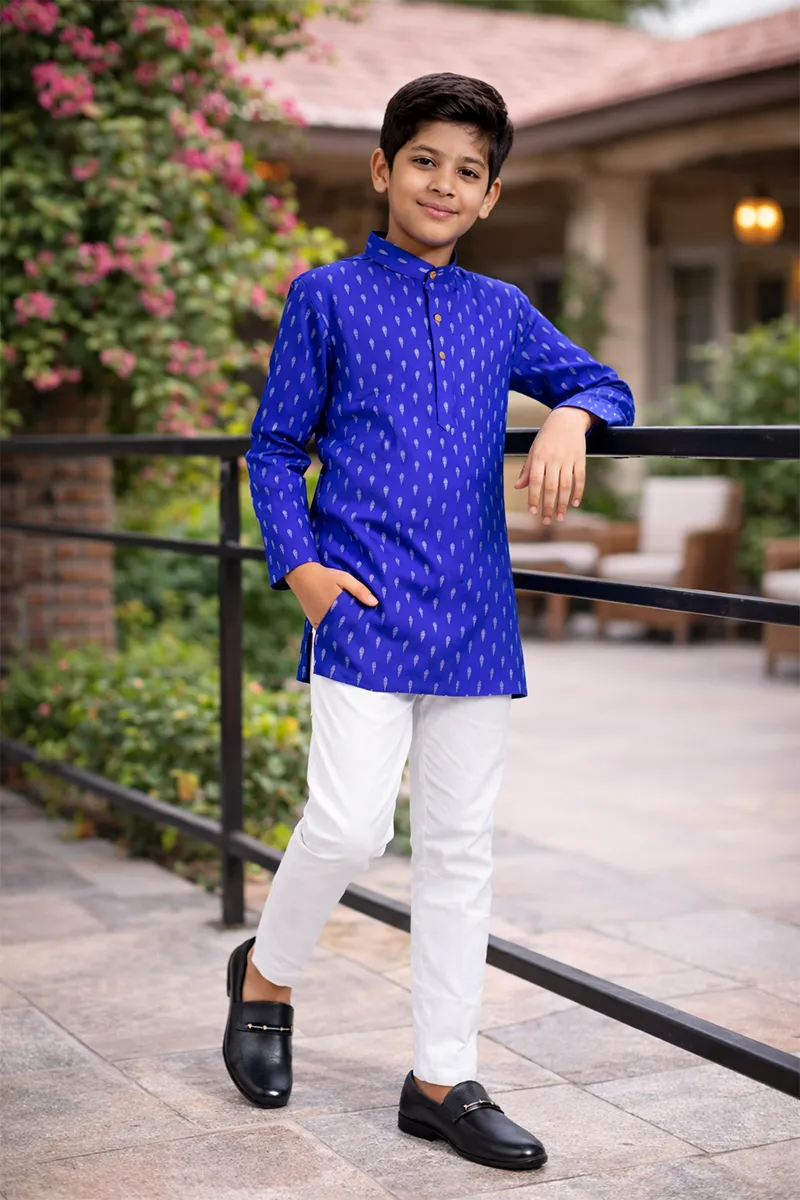 Boy's Kurta with Pyjama Set (2-Pcs Set)