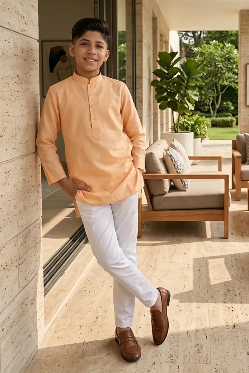 Kurta with Pyjama Set for Boy (2-Pcs Set)